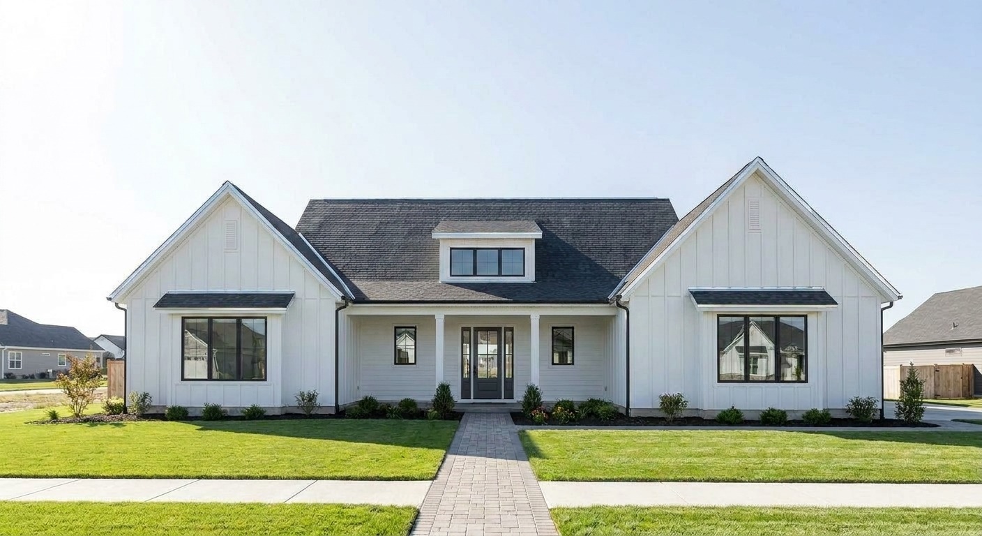 The same roof with matched metal accents