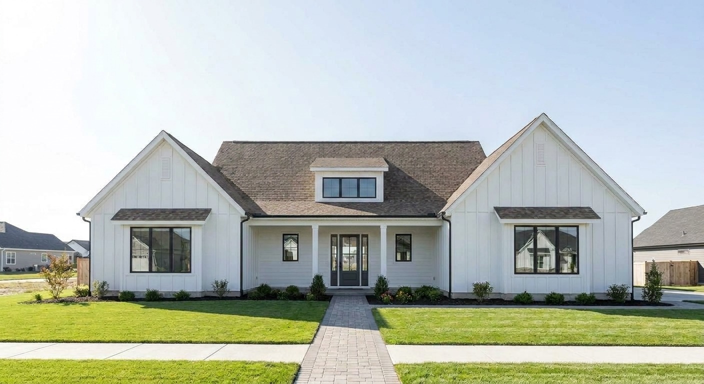 The same roof recoloring live as you scroll the three steps